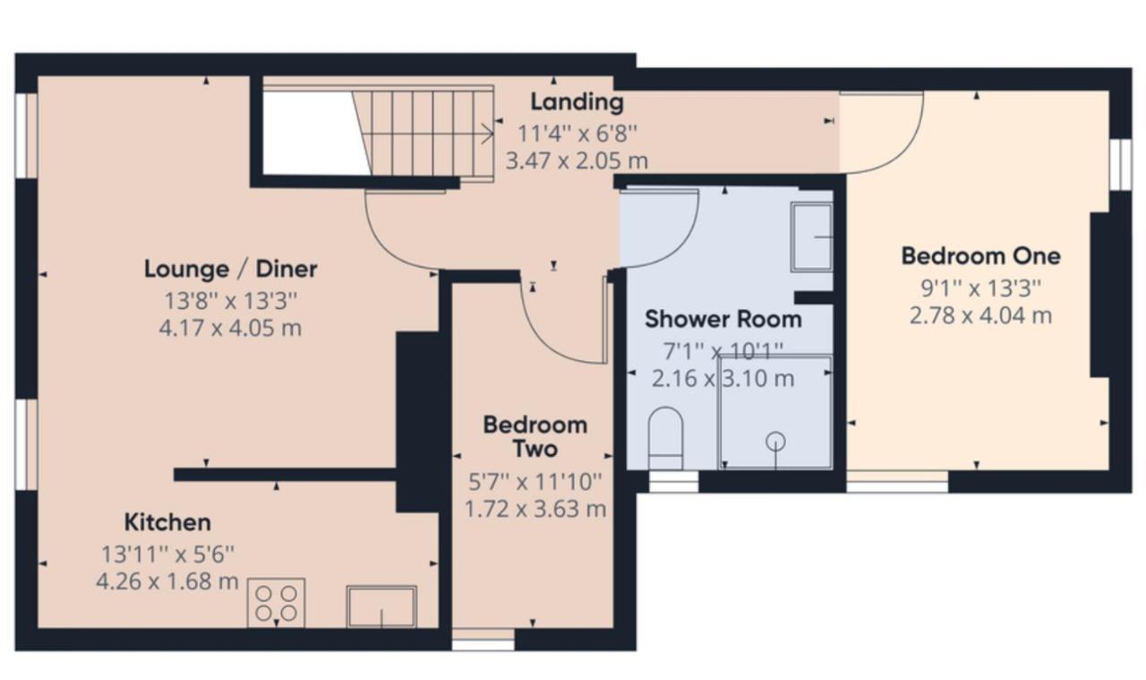2 Bed Apt W/ Private Parking Close To Town Centre ハンティンドン エクステリア 写真